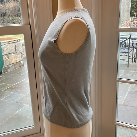 Bloomingdale’s Now Twin sweater set light blue cardigan & tank shell EUC vintage - Picture 8 of 13